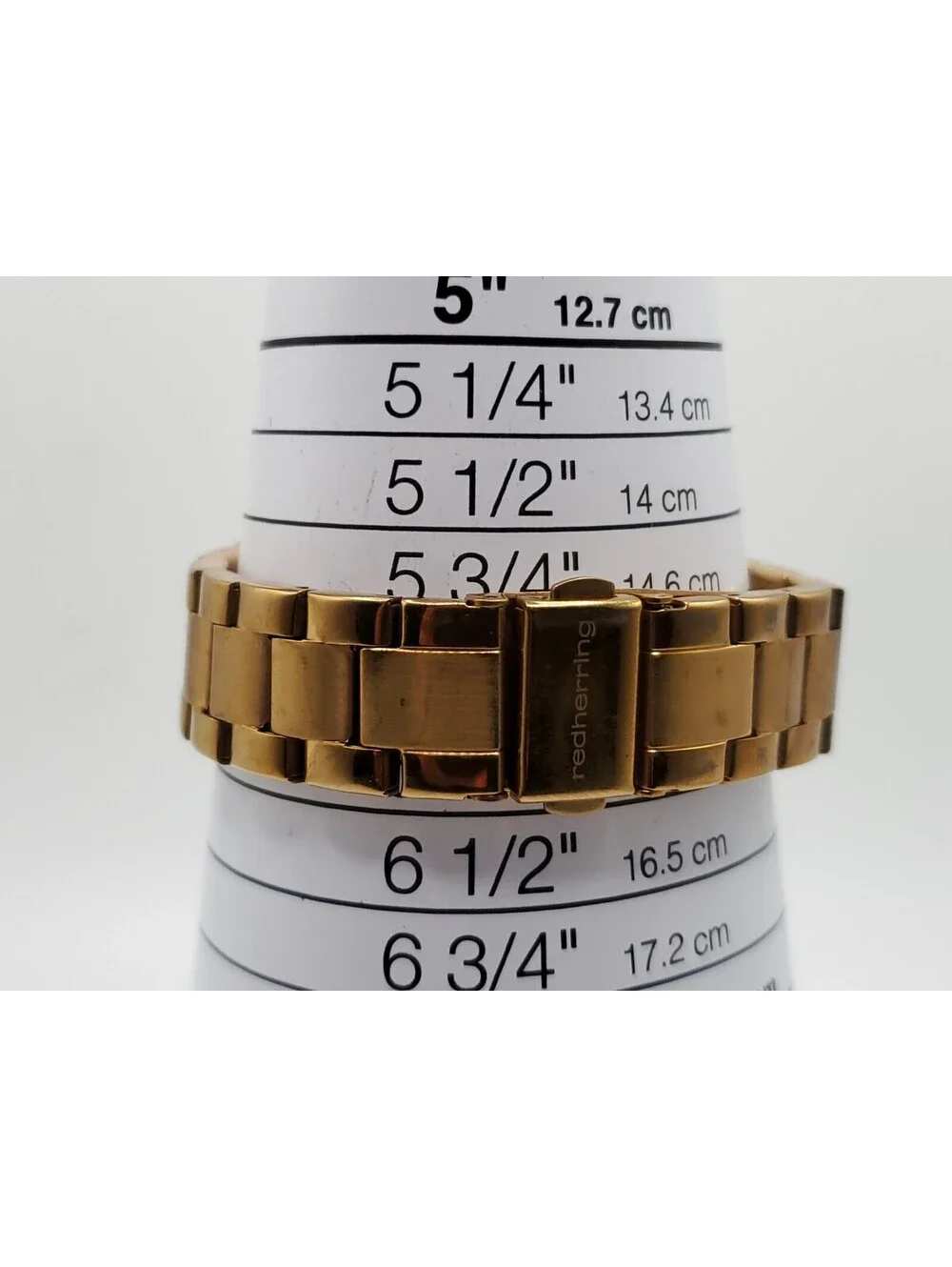 Redherring Quartz Watch New Battey Rose Gold Tone 34mm